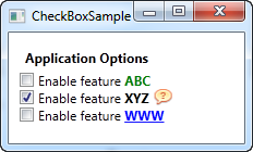 WPF教程之 CheckBox 控件