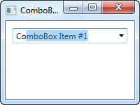 WPF教程之 ComboBox控件