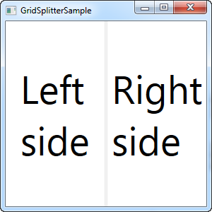 WPF教程之 GridSplitter控件