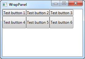 WPF教程之 WrapPanel控件