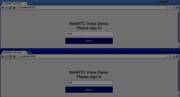 WebRTC-语音演示