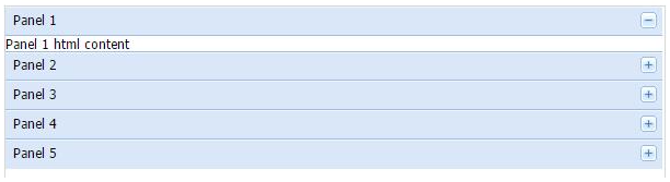 Ext.js：手风琴（Accordion）布局