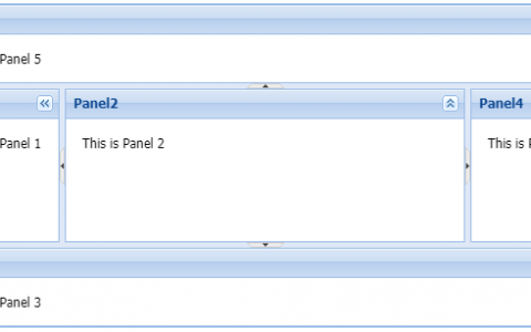 Ext.js：边框布局